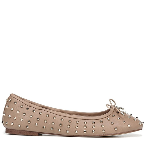 NEW Sam Edelman Fanley Leather Studded Ballet Flat - Picture 2 of 7